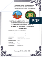 Normas y seguridad en laboratorio química