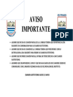 Aviso de Examenes