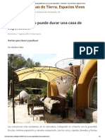 ¿Cúanto Tiempo Puede Durar Una Casa de Superadobe - Domoterra. Casas de Tierra, Espacios Vivos