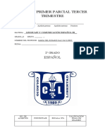 Examen Segdo 1 Parcial 3°trimestre Español