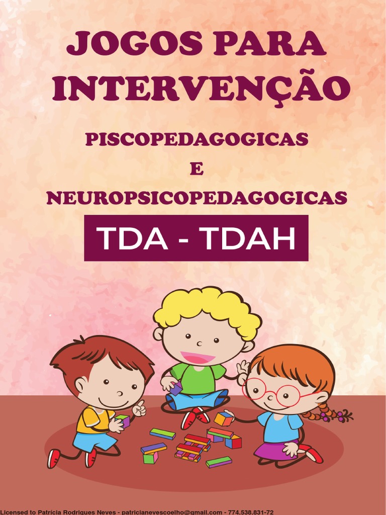 Jogos para Intervenção Tad e Tdah PDF | PDF
