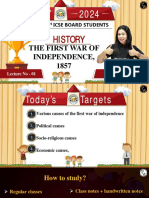 644fdb116a586f00185b6b64 - ## - The First War of Independence 01: Summary Notes - (Victory 2024 - ICSE)