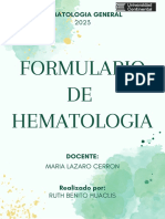 Formulario de Hematologia Completo PDF