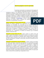 Diseño de programas de capacitación: objetivos, contenido y evaluación