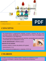 Colirios oftálmicos: formulación, calidad y preparación