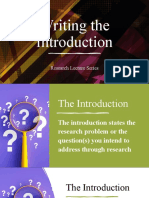 Writing The Introduction