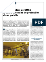 Implémentation de GMAO Le Cas D Une Usine de Production D Eau Potable PDF