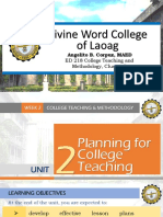 ED 218 Planning For College Teaching by ANGELITO B. CORPUZ PDF