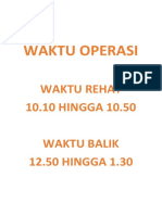 WAKTU OPERASI