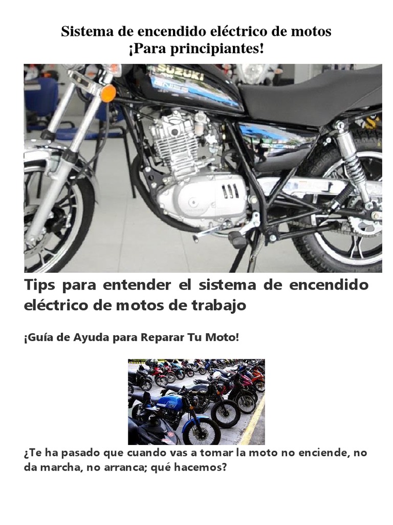 Sistema de Encendido Basico de Motos PDF | PDF | Corriente eléctrica |  Generador eléctrico, image size:768x1024