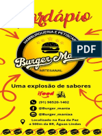 Cardápio Burger Mania