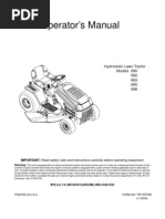 Huskee Riding Mower Manual