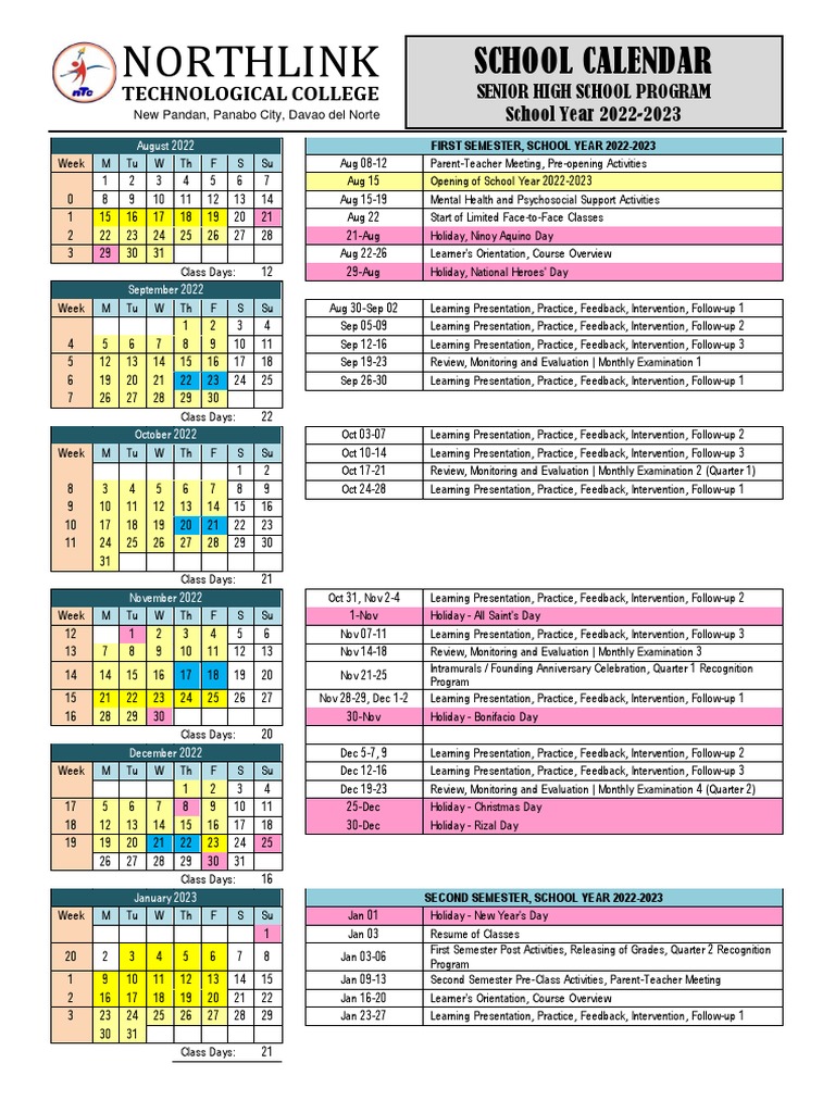 SchoolCalendar20222023SHS PDF