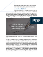 Clase 1 Preparatorio de Derecho Laboral Curso de Actualizacion Derecho Laboral Colombianoo