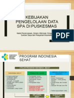 Kebijakan Fasyankes DLM Pengelolaan Spa Di PKM 2018