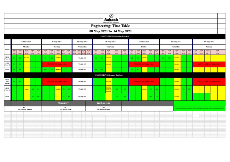 time-table-in-akash-institute-pdf