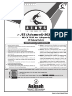 SS - Practice Paper - AIATS-05A - Advanced - P-2C - 2020-12-07 - 2020 - Q PDF