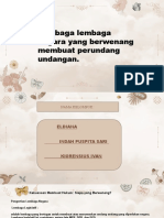 Lembaga-Lembaga Negara Yang Berwenang Membuat Perundang - Undangan