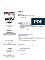 CV Rusdi Arif 2022