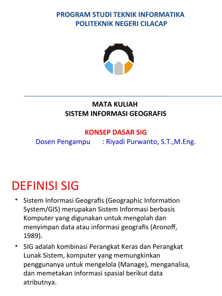 Dasar-dasar Sistem Informasi Geografis | PDF