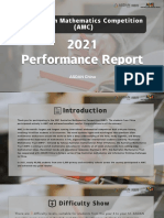 Australian Mathematics Competition (AMC) Performance Report