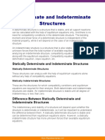 Determinate and Indeterminate Structures Gate Notes 98 PDF