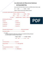 Ejercicios Adicionales Estequiometria - Resuelto PDF