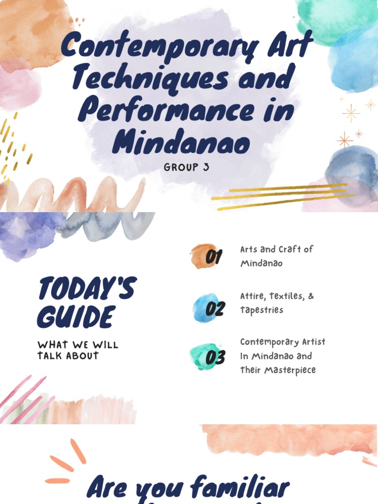 Contemporary Art Techniques in Mindanao PDF Philippines