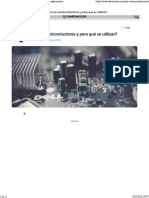 Qué Son Los Los Semiconductores - Funcionamiento y Aplicaciones PDF