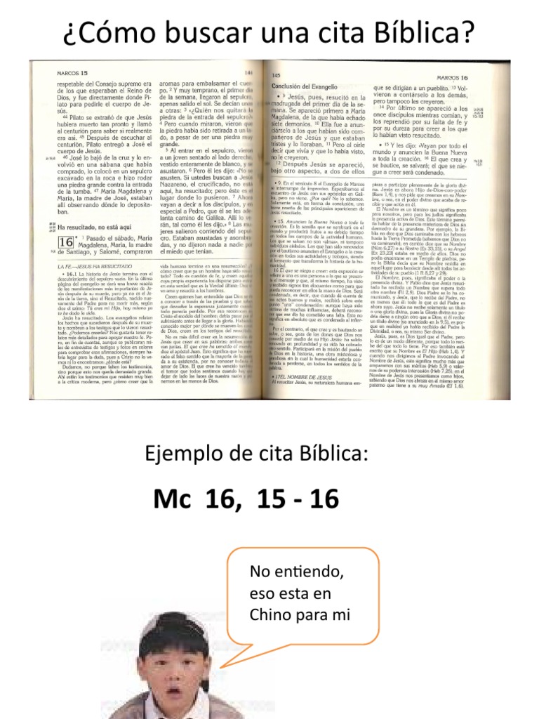 Cómo Buscar Una Cita Bíblica | PDF