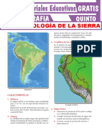 Geomorfología de La Sierra para Quinto Grado de Secundaria