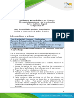 Guia de Actividades y Rúbrica de Evaluación - Unidad 3 - Tarea 6 - Realizar La Interpretación de Análisis de Suelos.