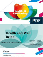 Health and Well Being