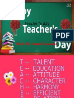 Teacher's Day Presentation