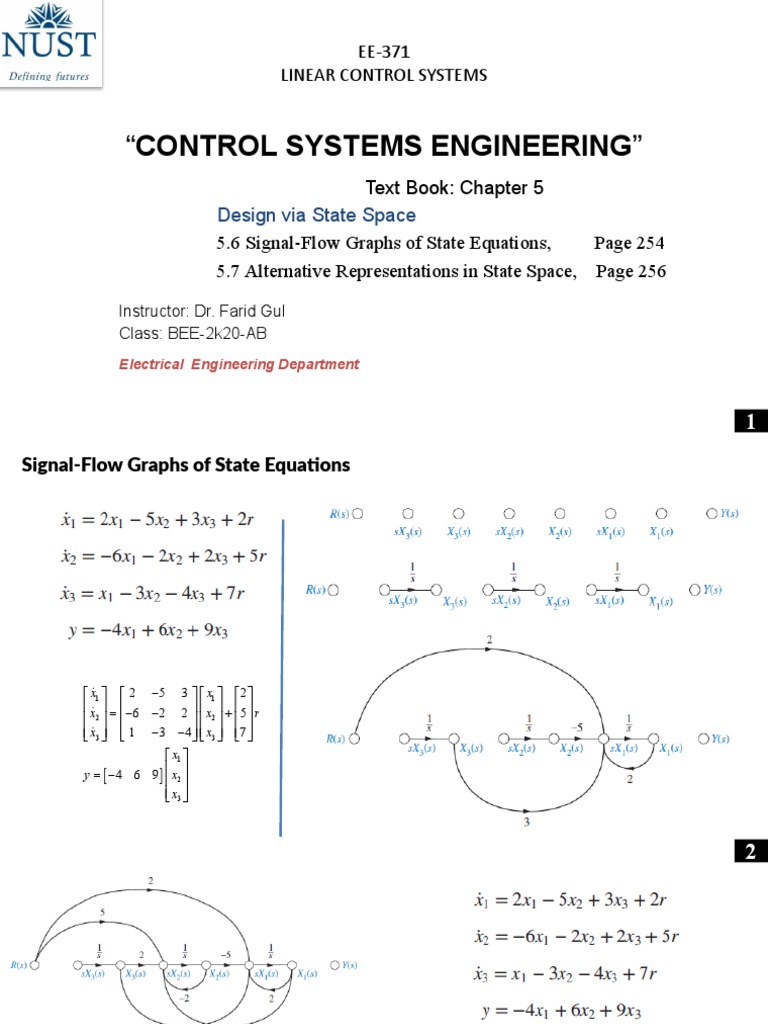 Alternative Representations in Control Systems | PDF | Applied ...