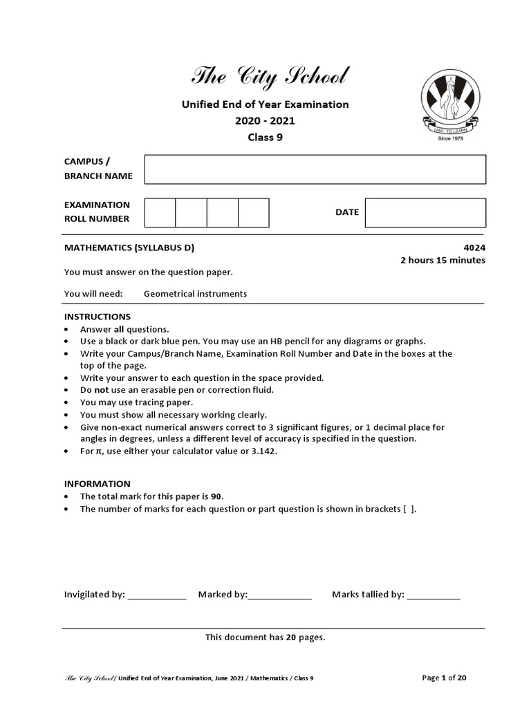 100 MATHS QUESTIONS AND ANSWERS PDF FREE DOWNLOAD 2021 visual data 7