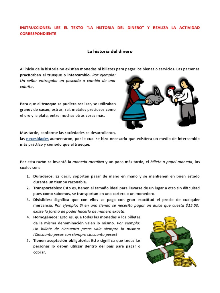 La Historia Del Dinero | PDF