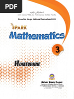 Spark SNC Math Class 3 Summer Work