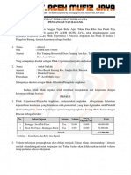 Surat Perjanjian Kerjasama Pengankutan Barang