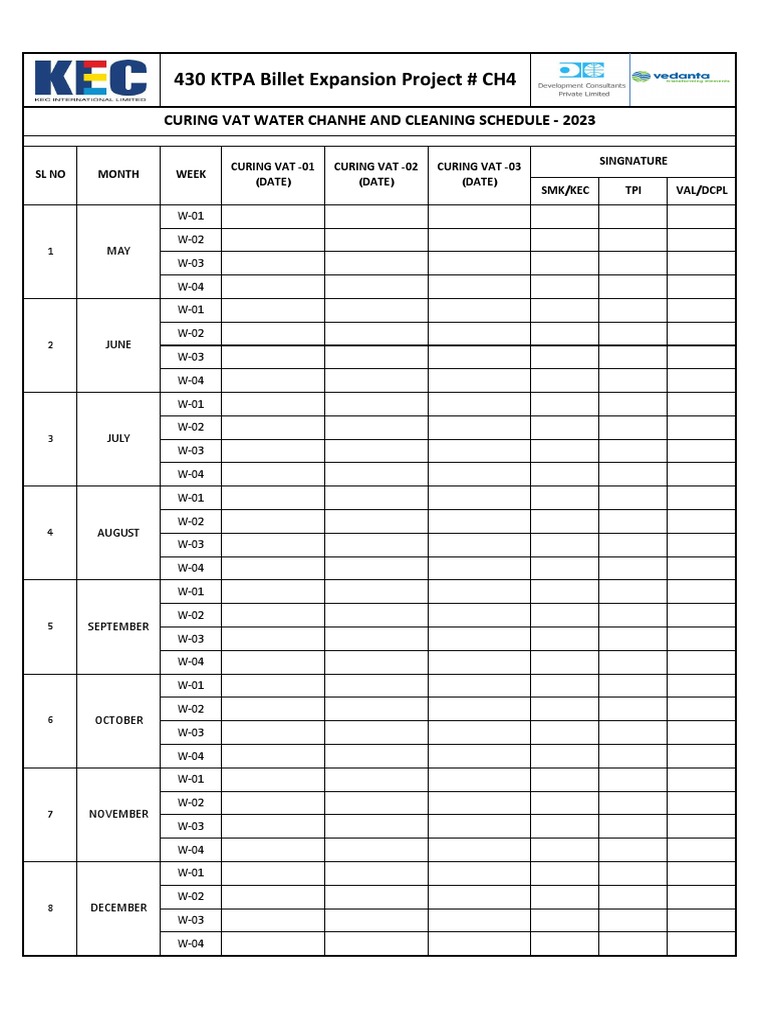 Curing Vat Water Change & Cleaning PDF