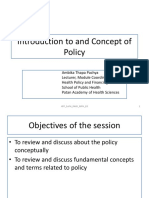 Introduction To and Concept of Policy - 26nov - HPF PDF