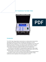 Introduction of HTJS-V Transformer Tan-Delta Tester