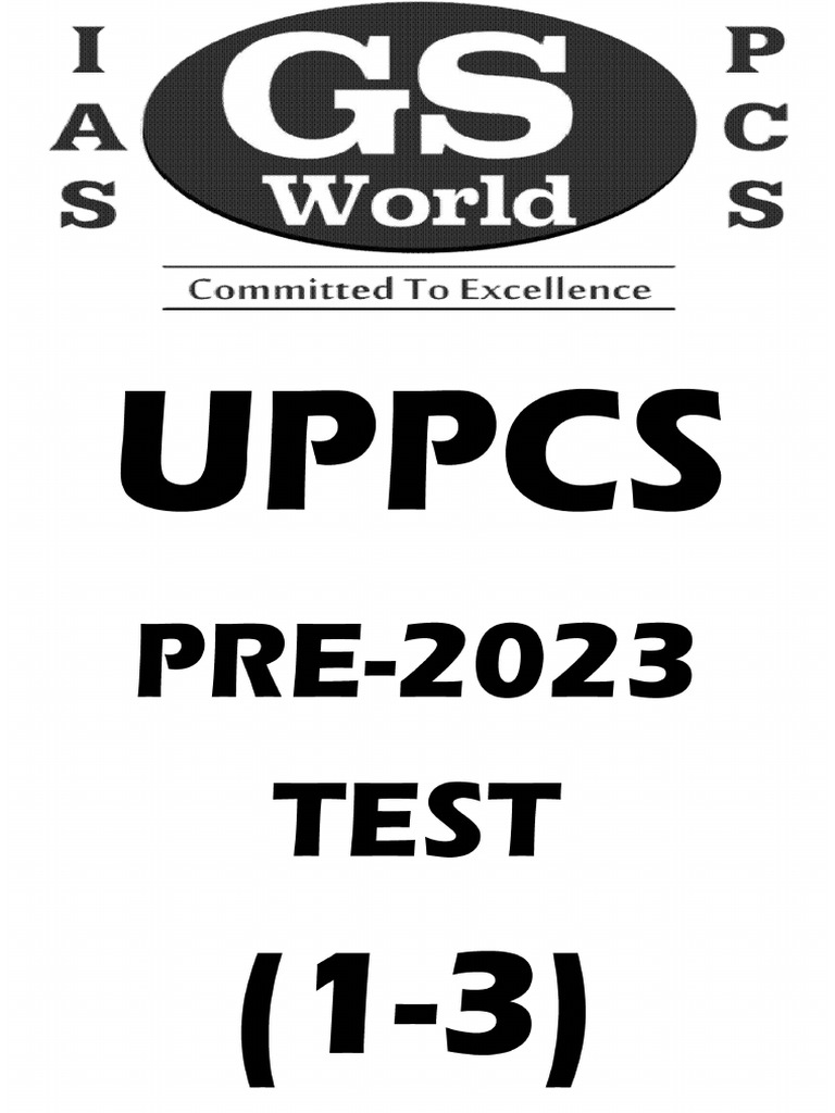 GS World Test-1 | PDF