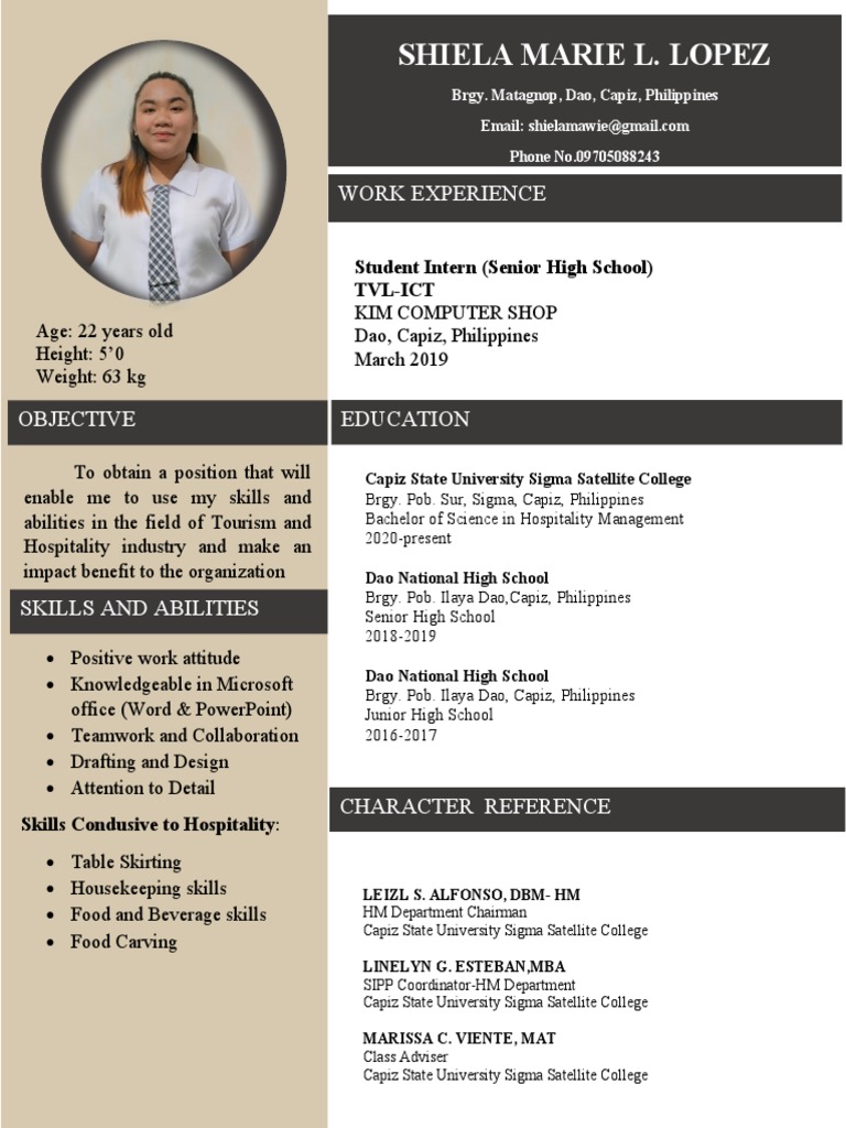 Format For Resume PDF - 1717419161