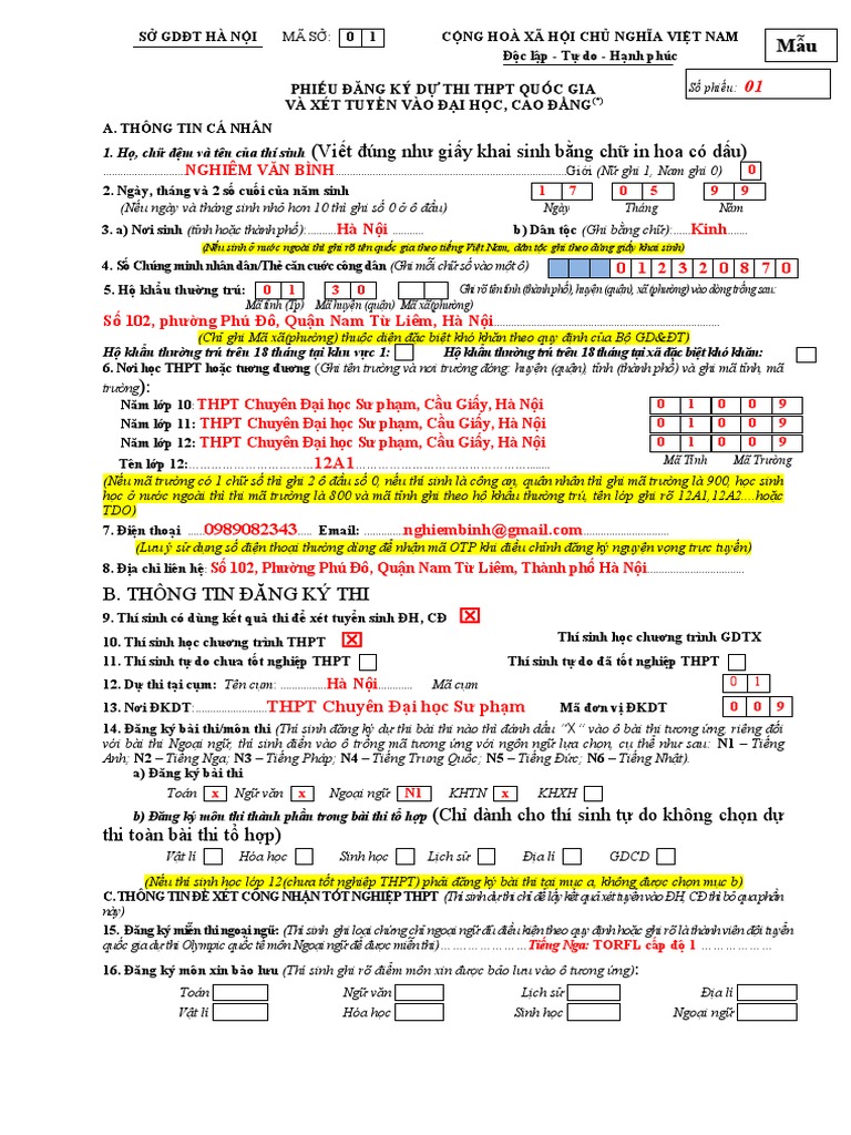HD Khai Phieu DKDT | PDF