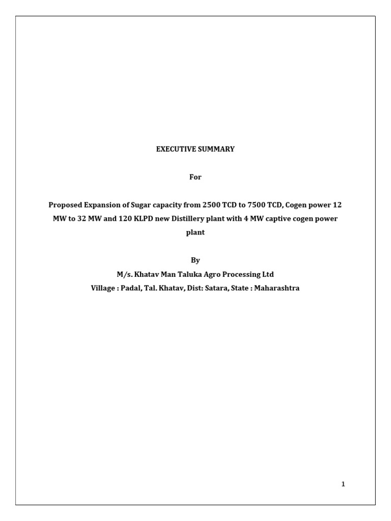 Sugar Plant Cost 2 PDF PDF Sugarcane Sewage Treatment