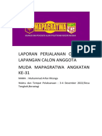 Laporan Perjalanan Orientasi Lapangan Calon Anggota