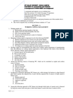RIFT VALLEY UNIVESITY - MODJO CAMPUS Financial Management II Worksheet