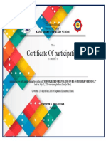 Certificate of Participation (BRB4)