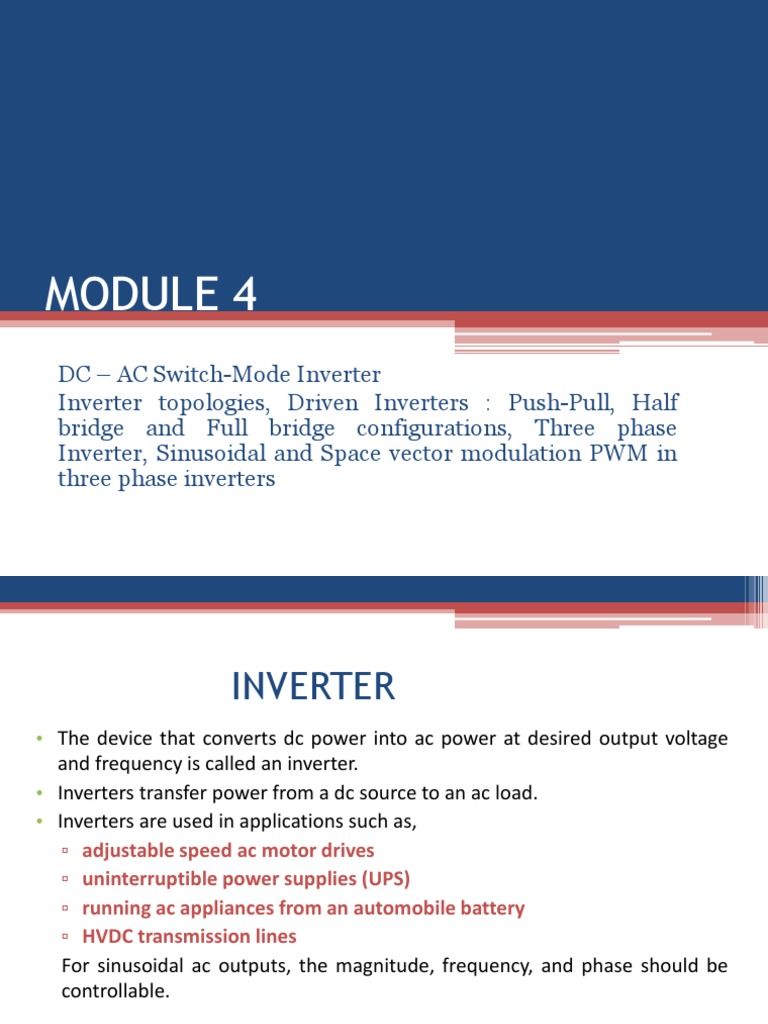 Mod 4 Inverter Pdf Power Inverter Manufactured Goods